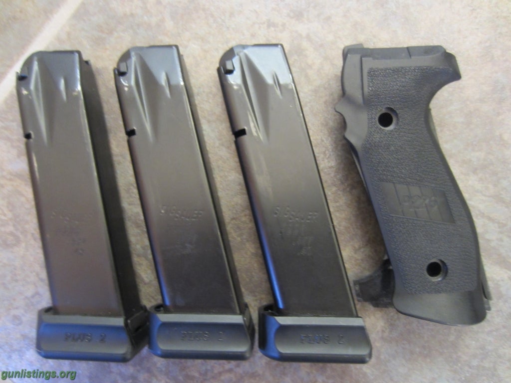 Accessories Sig P226 Magwell Grips & 15rd Magazines 40/357