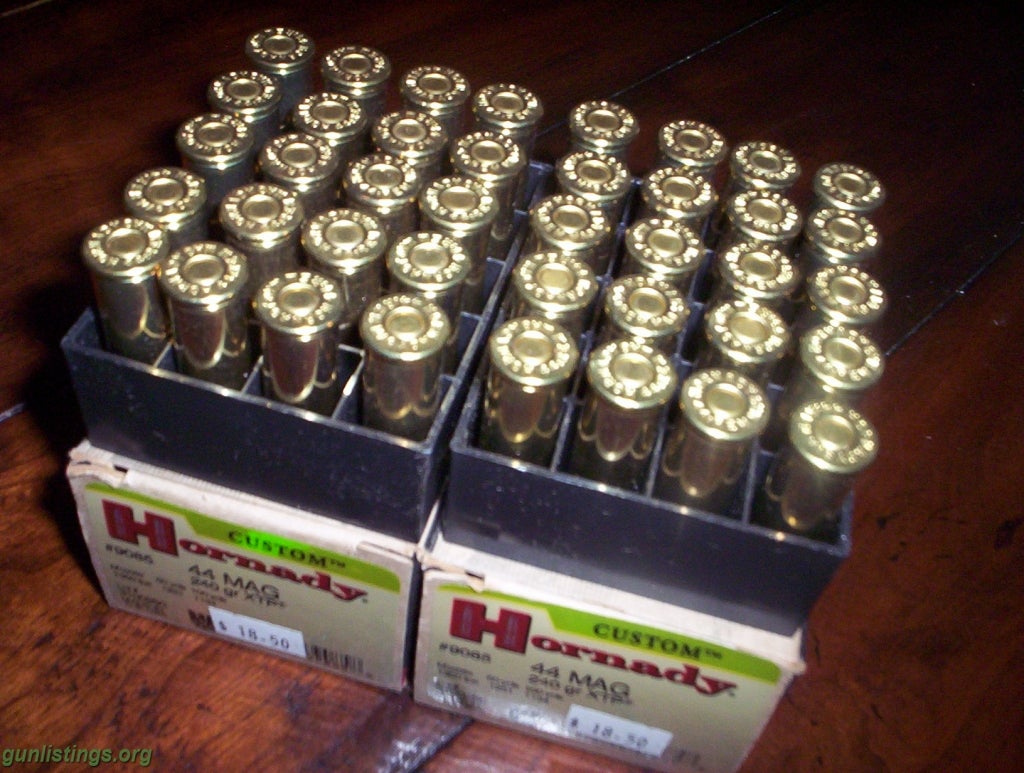 Ammo .44 Magnum Ammo 6 Boxes