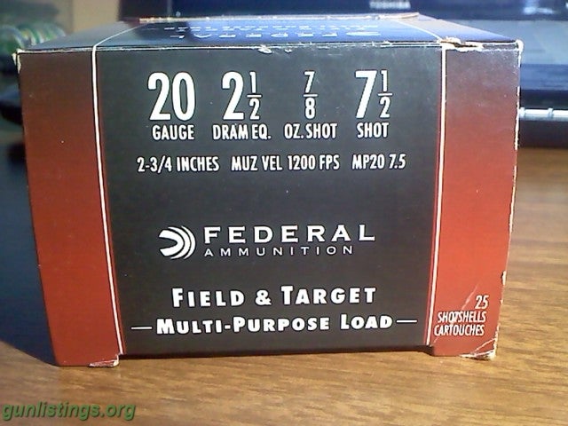 Ammo 20 Ga Federal Ammo Multi Purpose Load