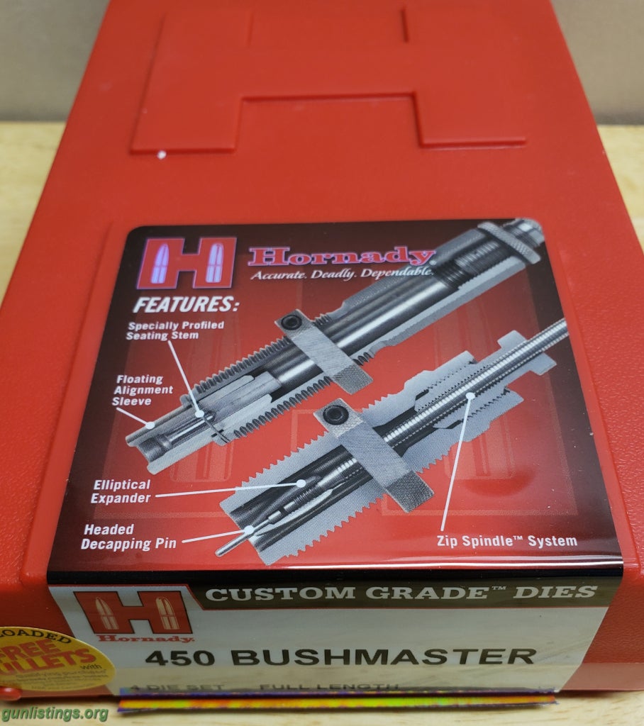 Ammo 450 BM Hornady Custom Dies