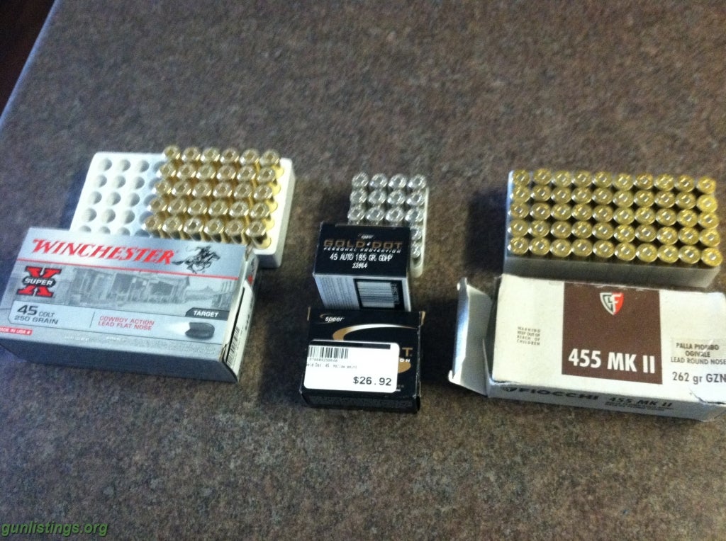 Ammo 45 Cal Ammo