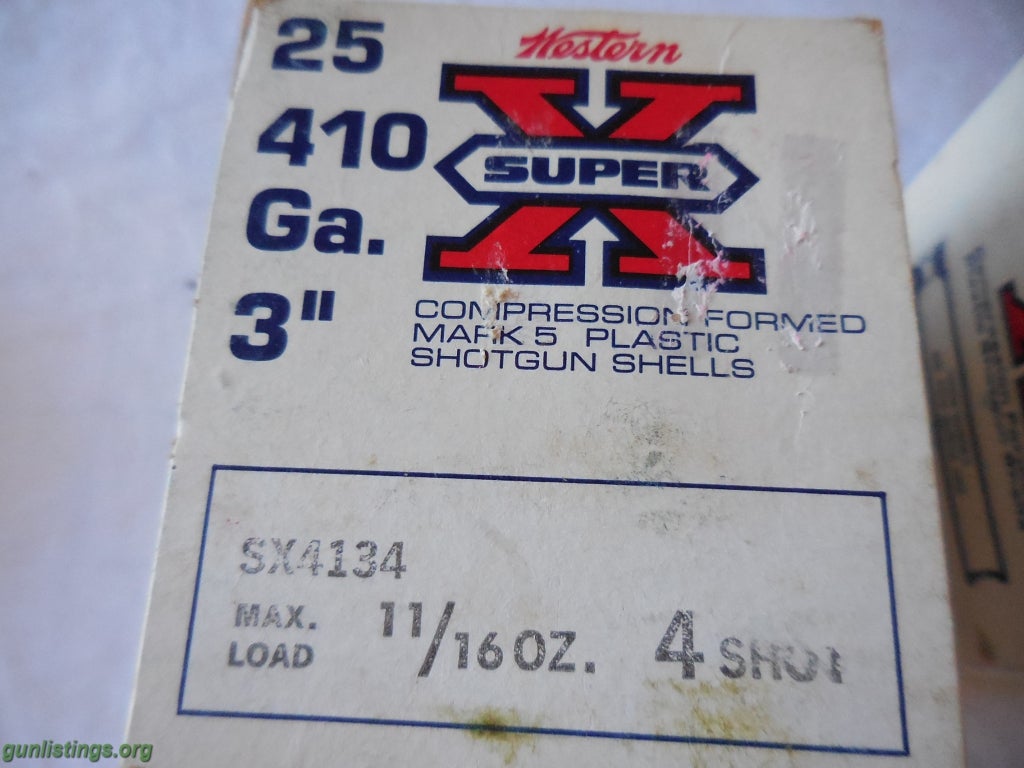 Ammo 5 Winchester-Western Super X .410  3