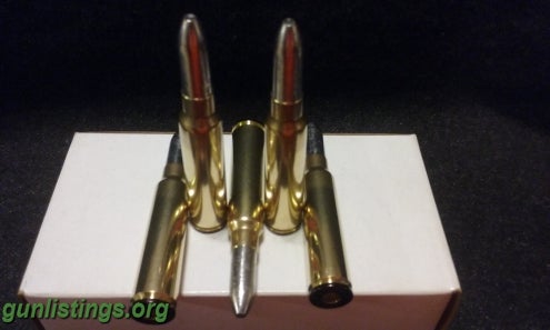 Ammo 7.5X53.5 Schmidt Rubin Ammo. (7.5X53.5 Swiss)