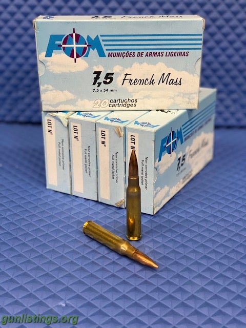 Ammo 7.5x55  French Ammo 15/box