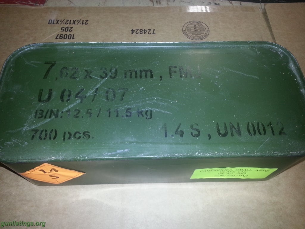 Ammo 7.62x39 Bulk Ammo