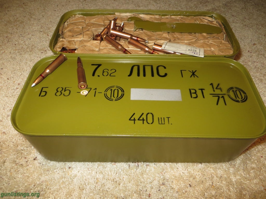 Ammo 7.62x54R Ammo 880 Rounds