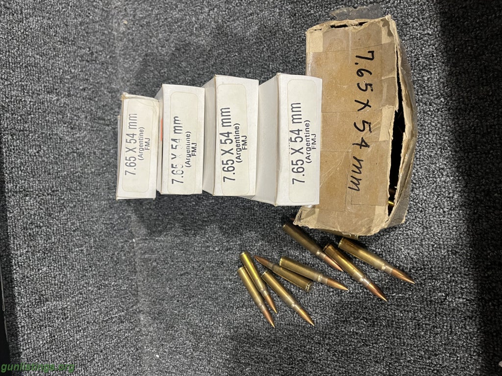 Ammo 7.65 X 54 Argentine