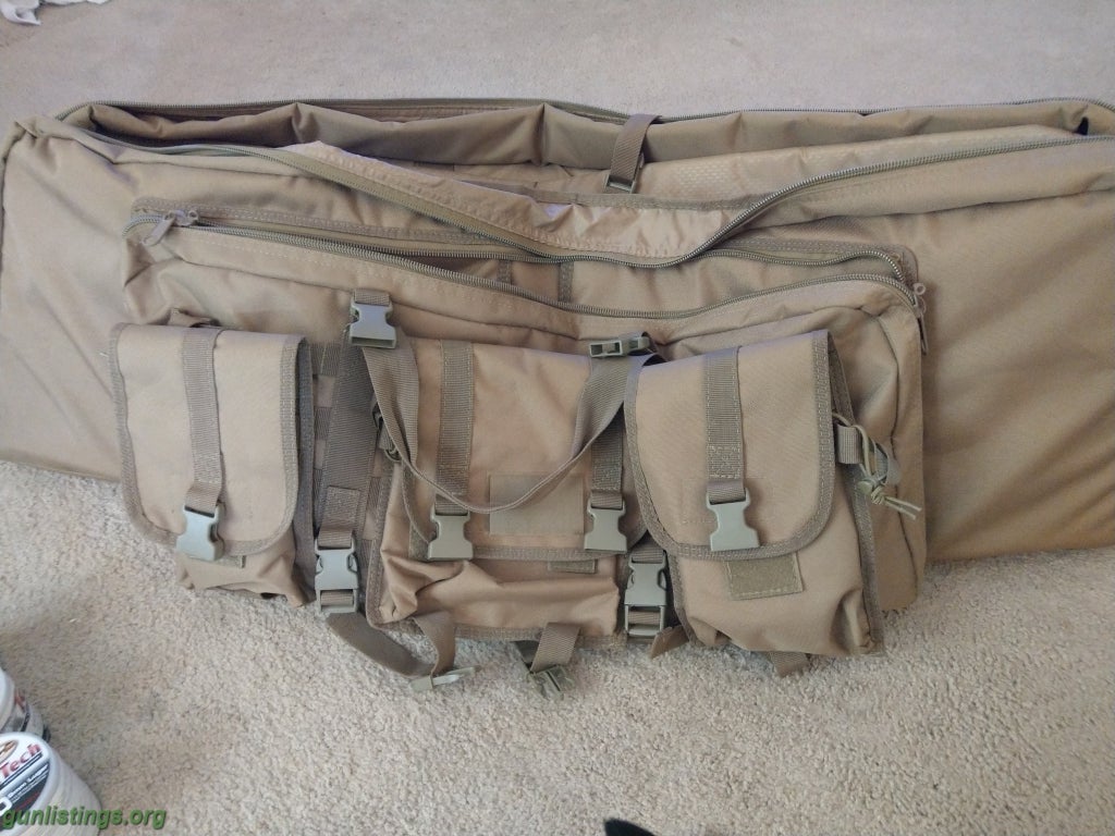 Ammo 9mm Ammo And Double Sided Rifle Bag