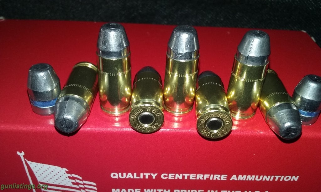 Ammo 9mm Luger / 9X19 Parabellum Ammo.