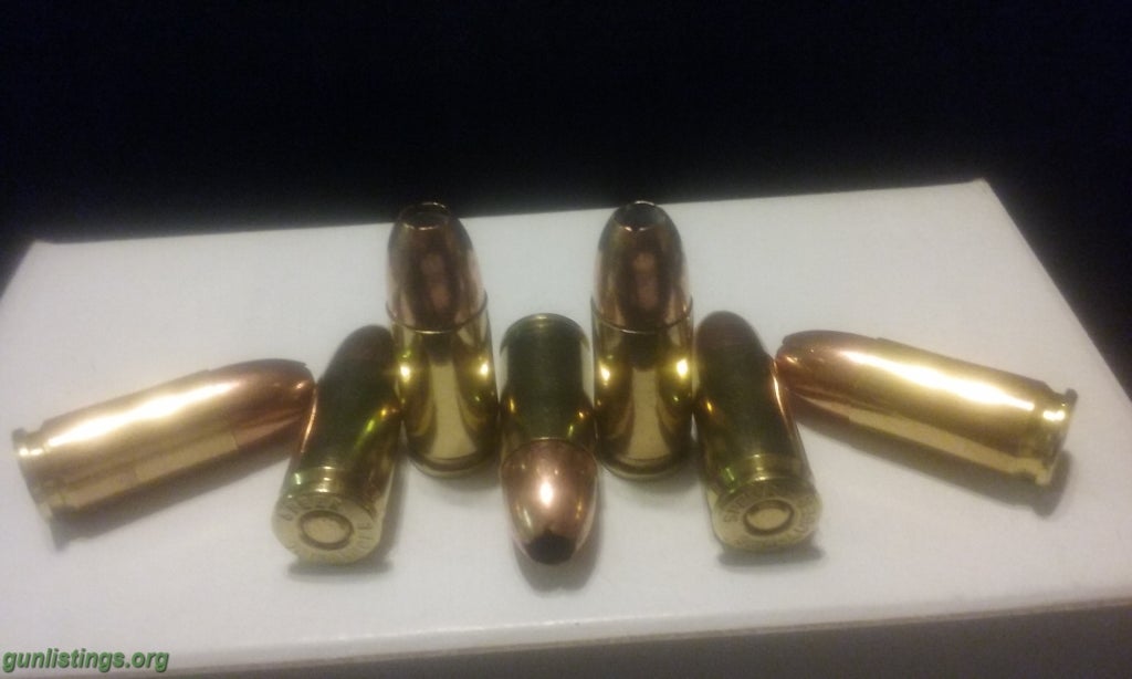 Ammo 9mm Luger Ammo. (9X19 Parabellum)