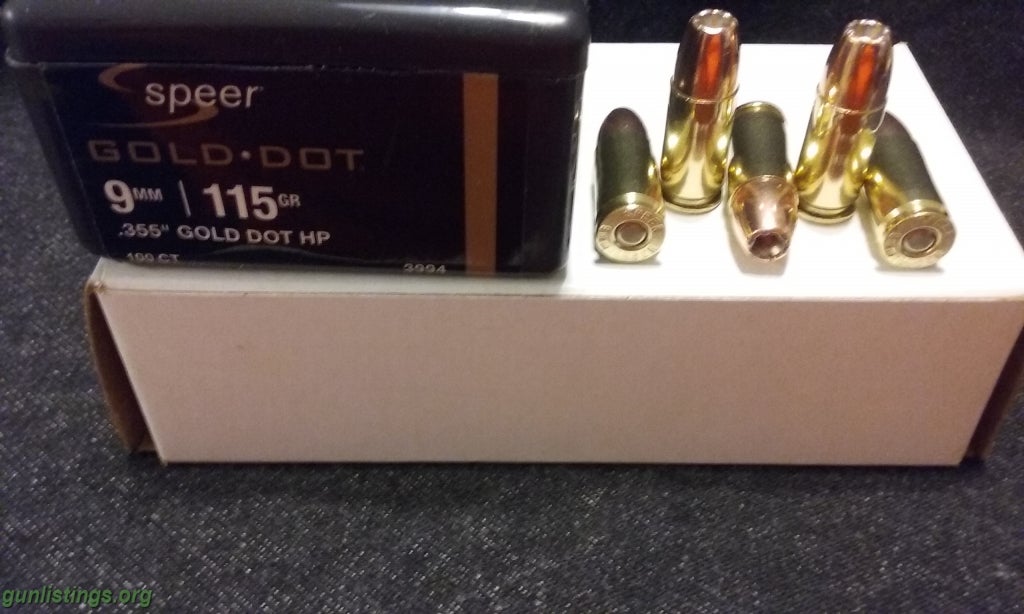 Ammo 9mm Luger Ammo. (9X19 Parabellum)