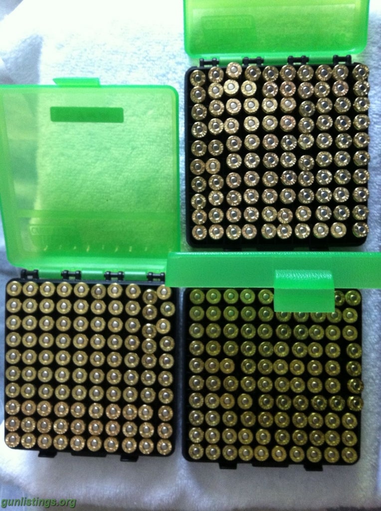 Ammo *** 300 Rounds Of Federal 9mm Ammo Plus Cases