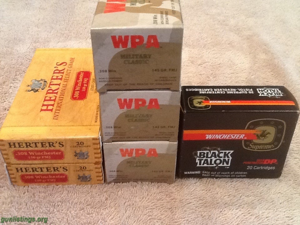 Ammo Ammo - 45ACP, 5.56 Green Tip, 308 FMJ