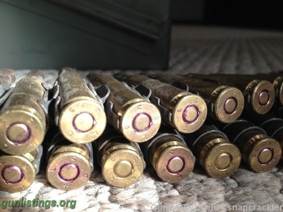 Ammo Belt Of 308 Machine Gun Ammo Blanks