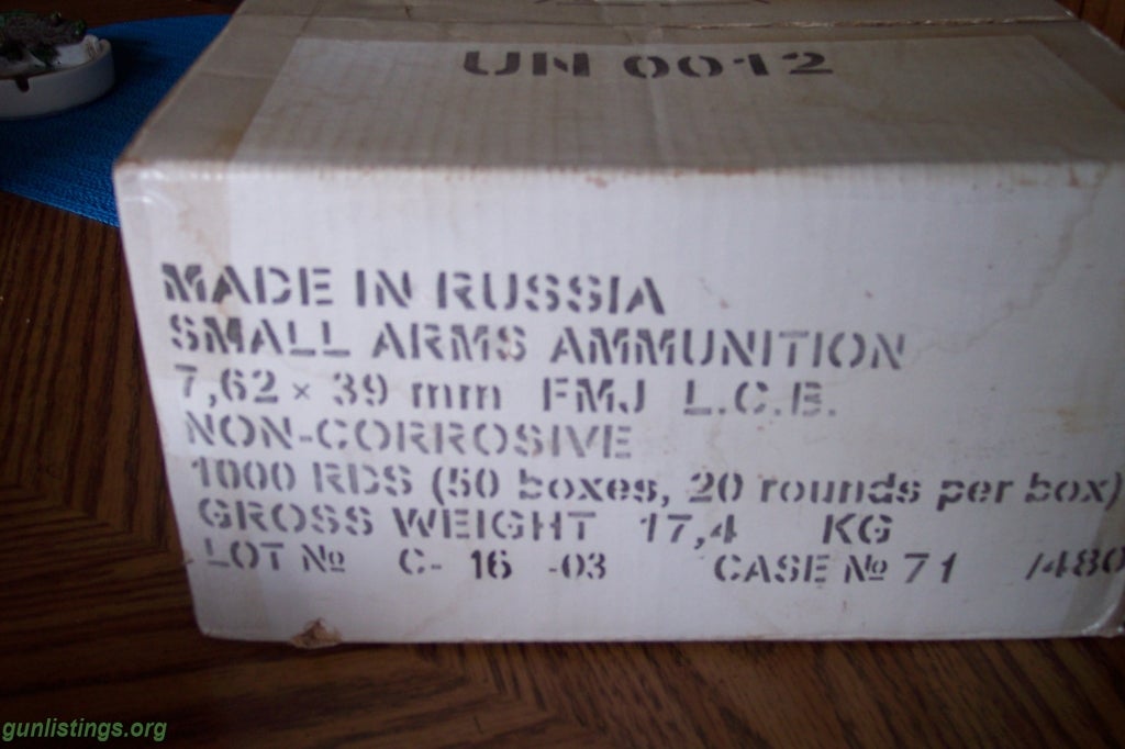 Ammo Case Of Russian 7.62x39