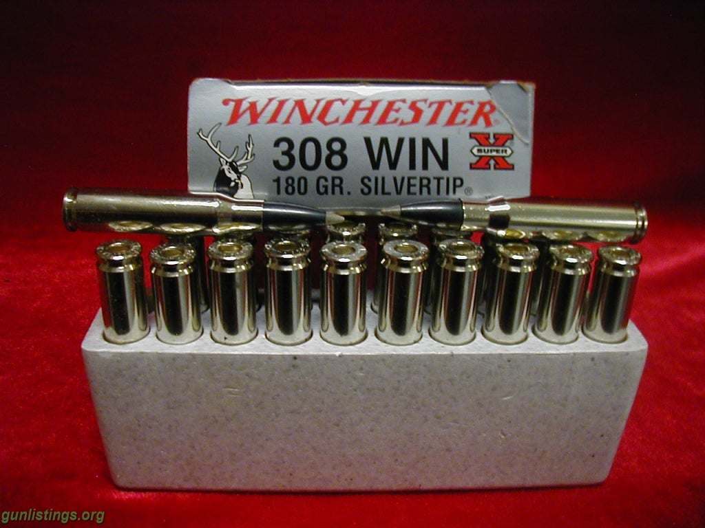 Ammo Factory 308 Win. 180 Gr. Silver Tips