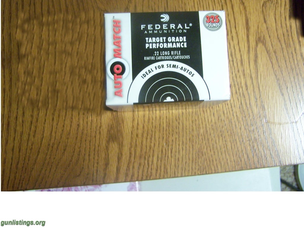 Ammo Federal Target Grade 22lr Ammo