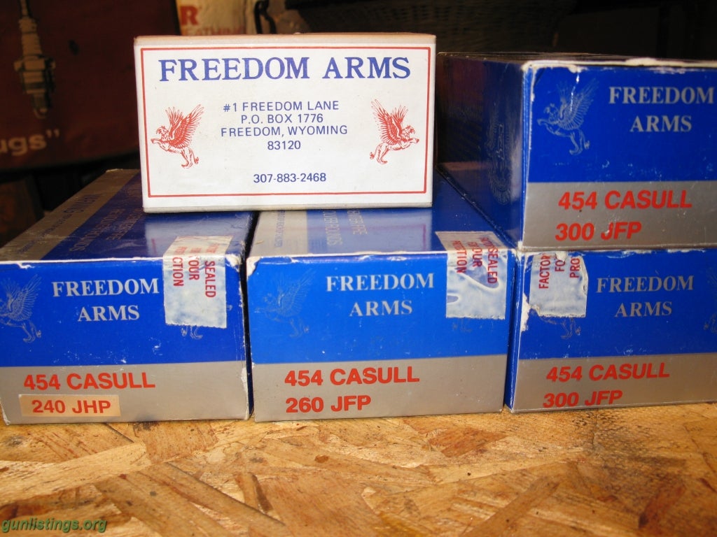 Ammo Freedom Arms 454 Casul