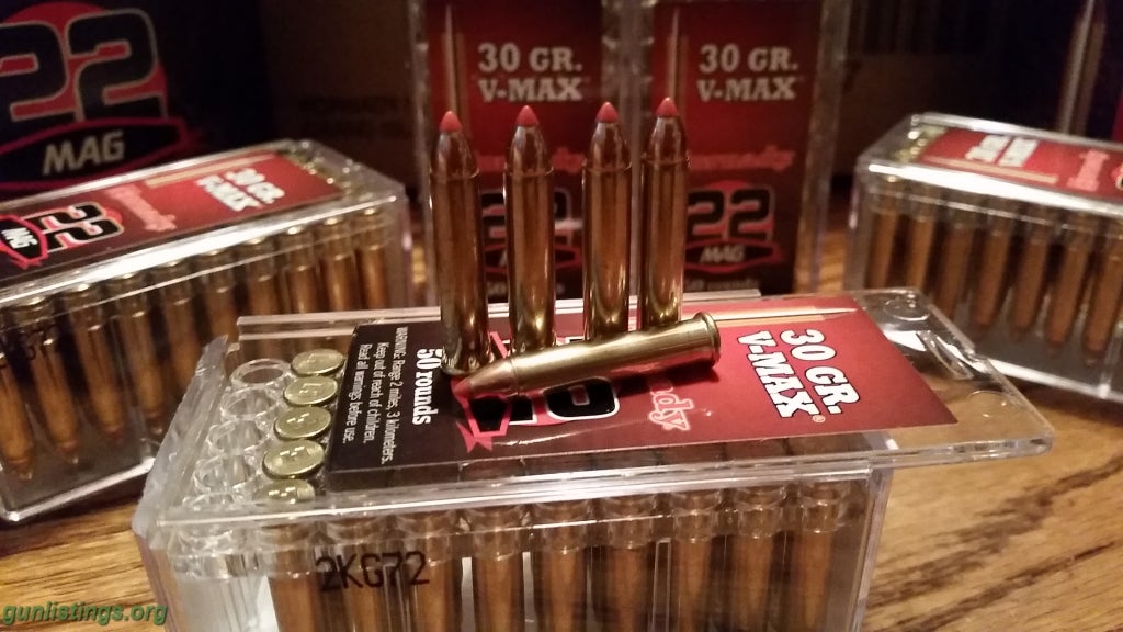 Ammo Hornady 22 Mag / 22 Wmr V-MAX Ammo