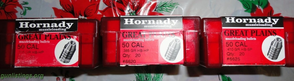 Ammo Hornady Great Plains Muzzleloading Bullets 50cal