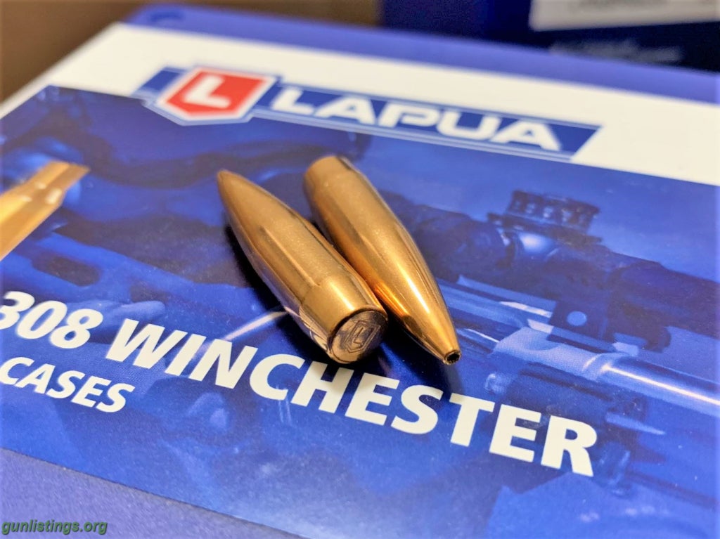 Ammo LAPUA 30(.308) 155gr HPBT BULLET SCENAR-L ,400 Count