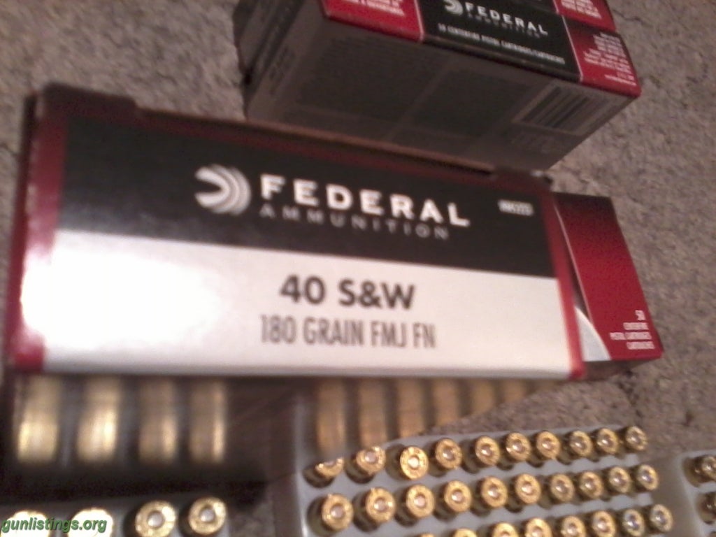 Ammo NEW Federal 40 S&W Ammo