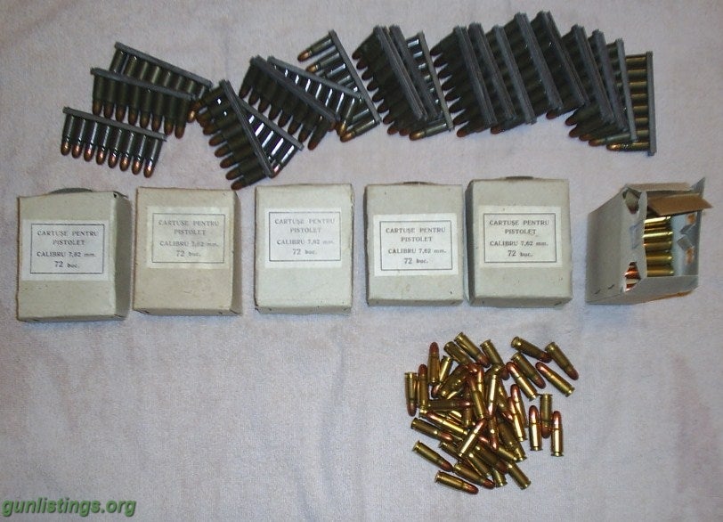 Ammo Polish 7.62x25 Ammo, CZ, TT-33, PPS-43, Etc.