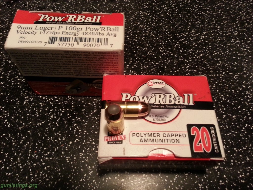 Ammo PowRball +P 9mm Ammo