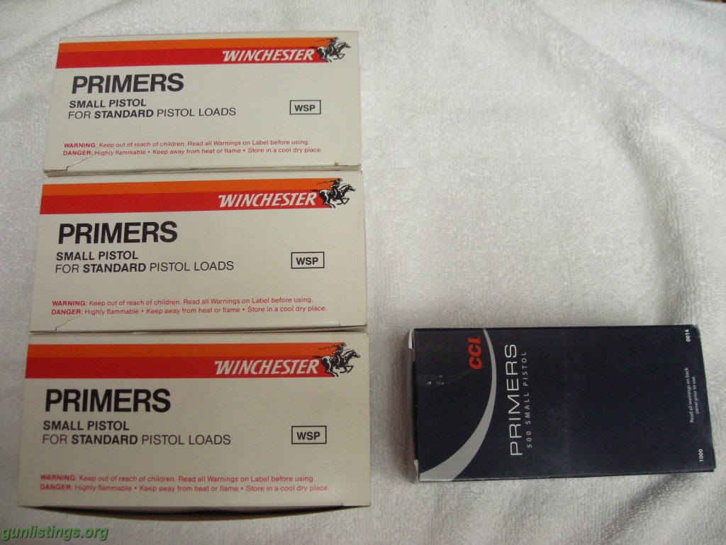 Ammo Large & Small Pistol Primers