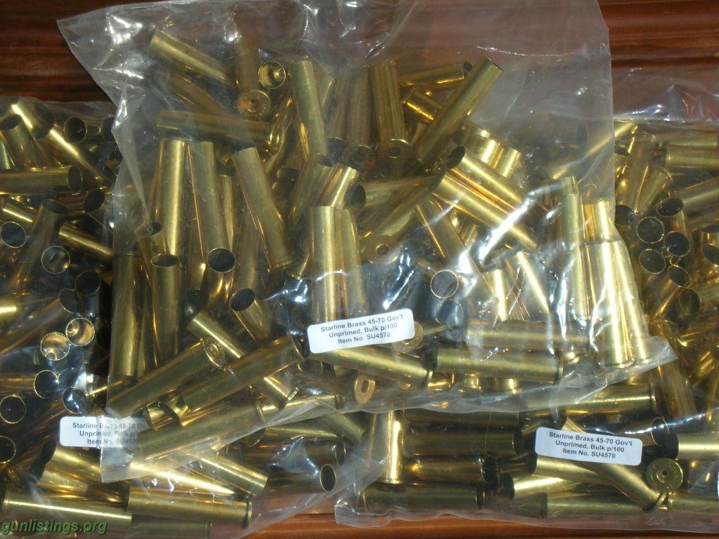 Ammo Starline 45-70 Brass (100 Ea Per Bag)