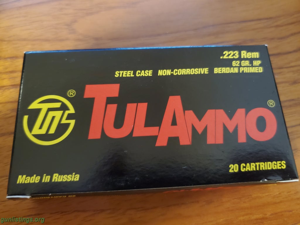 Ammo Tulammo .223 FMJ / Hollow Point