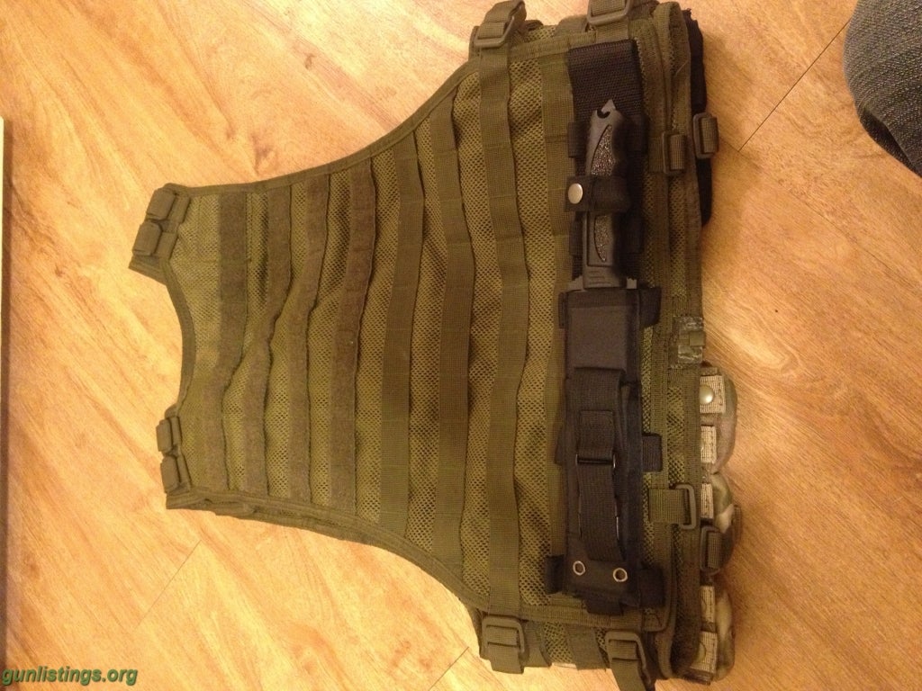 Misc 5.11 Tac Vest And Dark Ops Knife