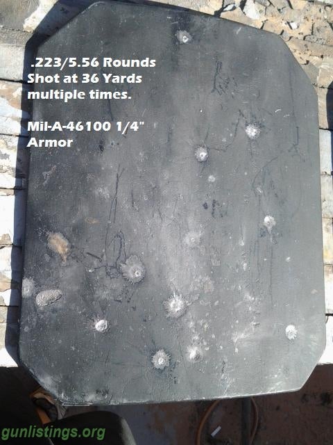 Misc Mil Spec 46100 Level 4 Body Armor Side Plates Also