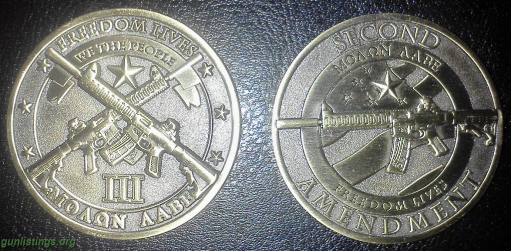 Misc Molon Labe Challenge Coins