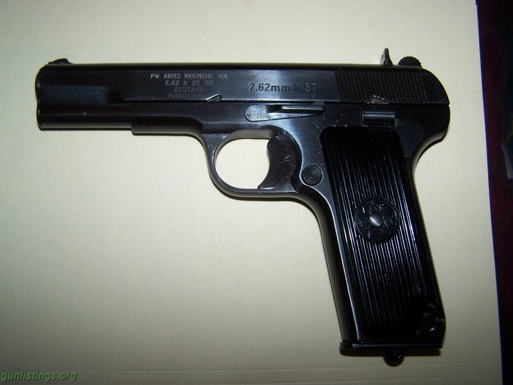 Pistols 7.62x25 Tokarev M57 Pistol