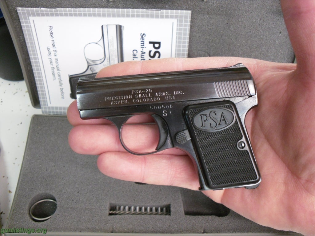 Pistols Precision Small Arms Pocket Pistol .25 ACP Polished