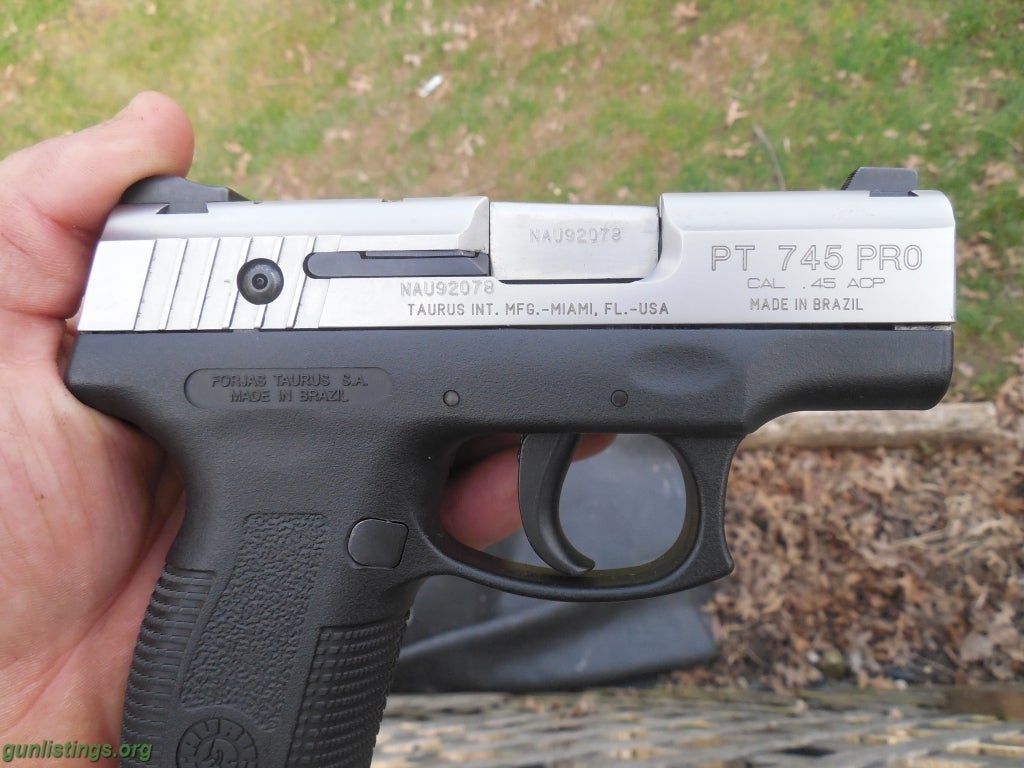 Pistols Taurus 45 Acp PT 745 PRO