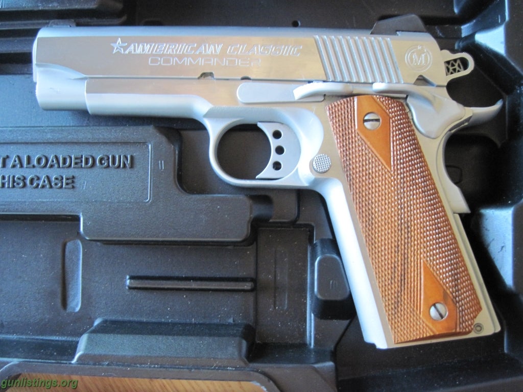 Gunlistings.org - Pistols American Classic Commander 1911 45 Cal.