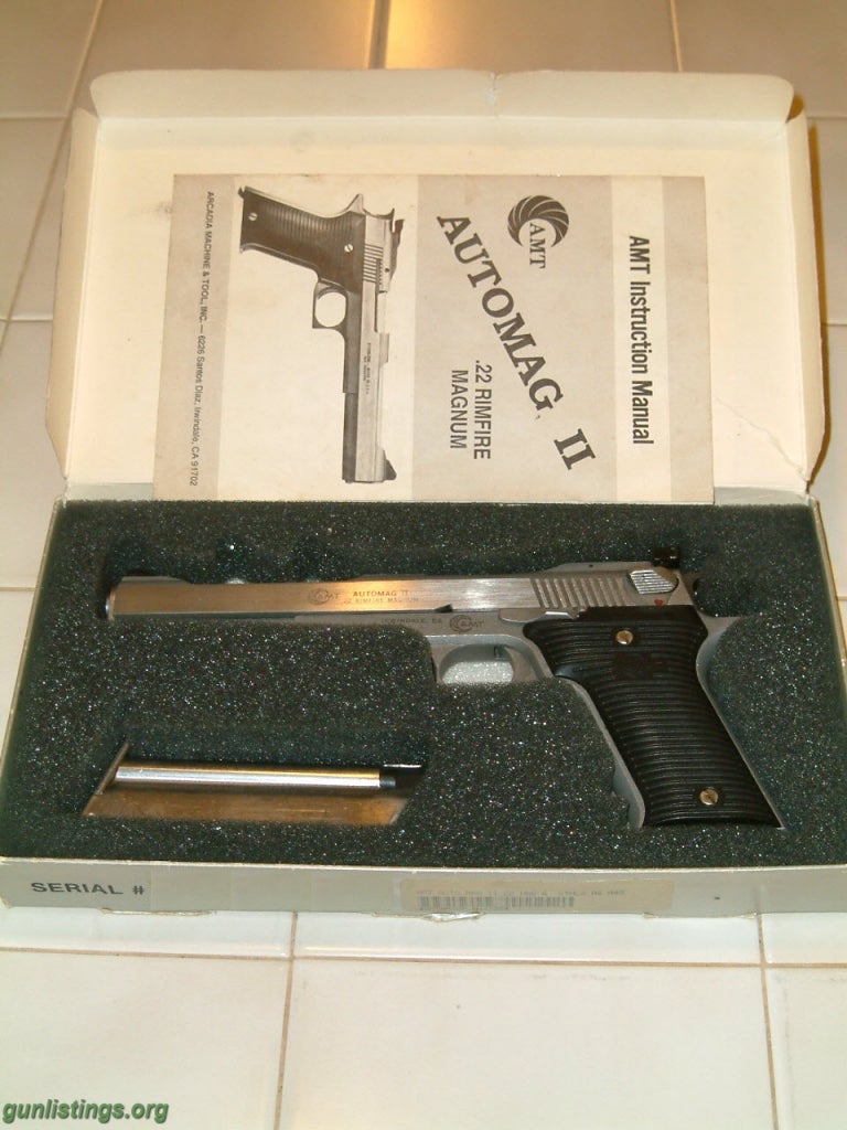 Pistols AMT Automag II .22magnum $480