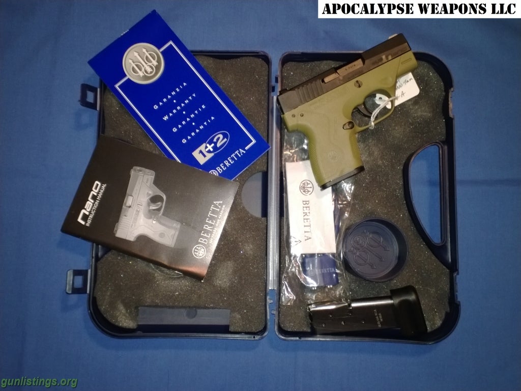 Pistols Beretta NANO 9mm FDE - NEW!