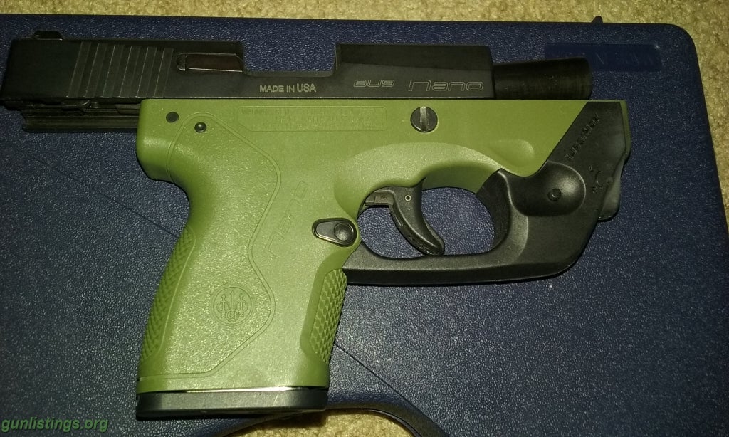 Pistols Beretta Nano 9mm With Laser Grip And Extras FS/FT