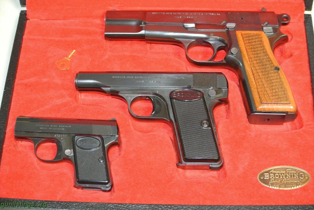 Pistols BROWNING 3 GUN SET