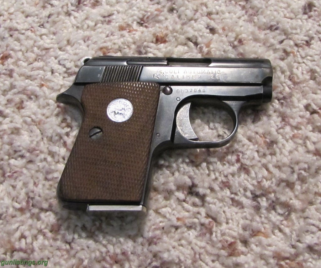 Pistols Colt Automatic Caliber 25