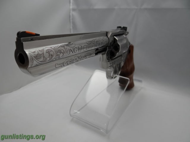 Pistols Colt King Cobra Engraved Revolver