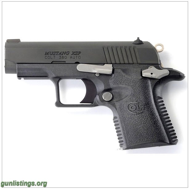 Pistols Colt Mustang XSP .380 W/ Tritium Night Sights And Ammo