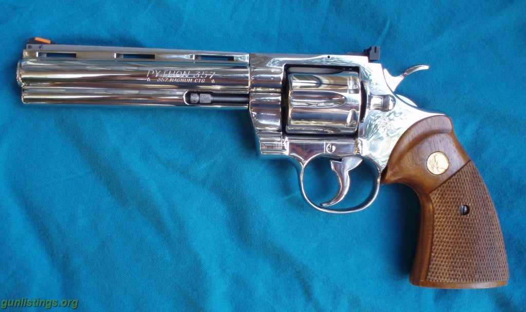 Pistols COLT PYTHON 357 Revolver Bright SS