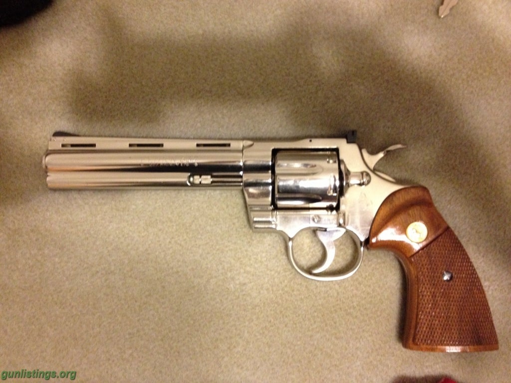 Pistols Colt Python 6in Nickel