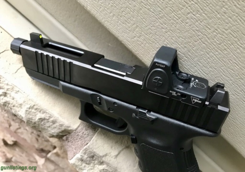 Pistols Custom Glock 19 Factory Threaded Barrel With RMR Slide