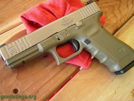 Pistols CUSTOM O.D GREEN GLOCK 17 9MM