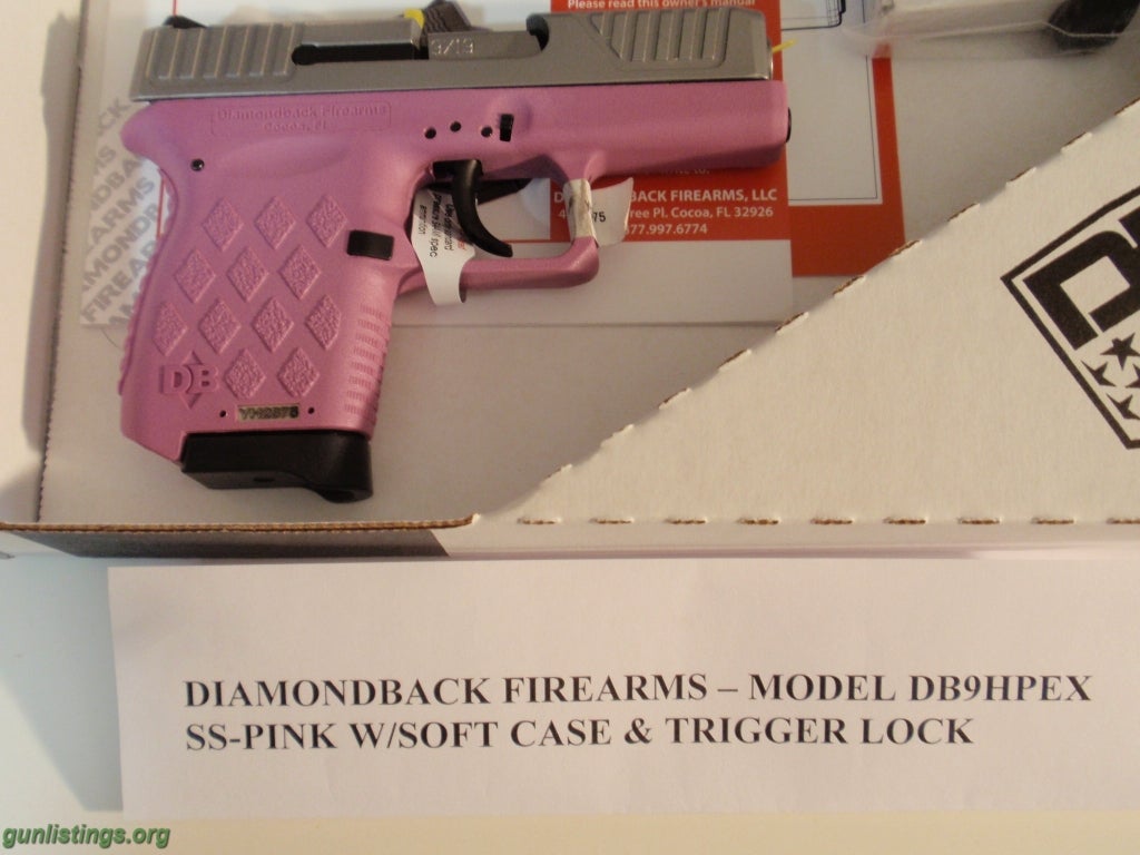 Pistols Diamondback 9mm (Pink)